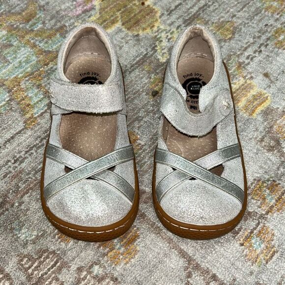 Livie&luca metallic silver Mary Jane sz 10 - Picture 1 of 3